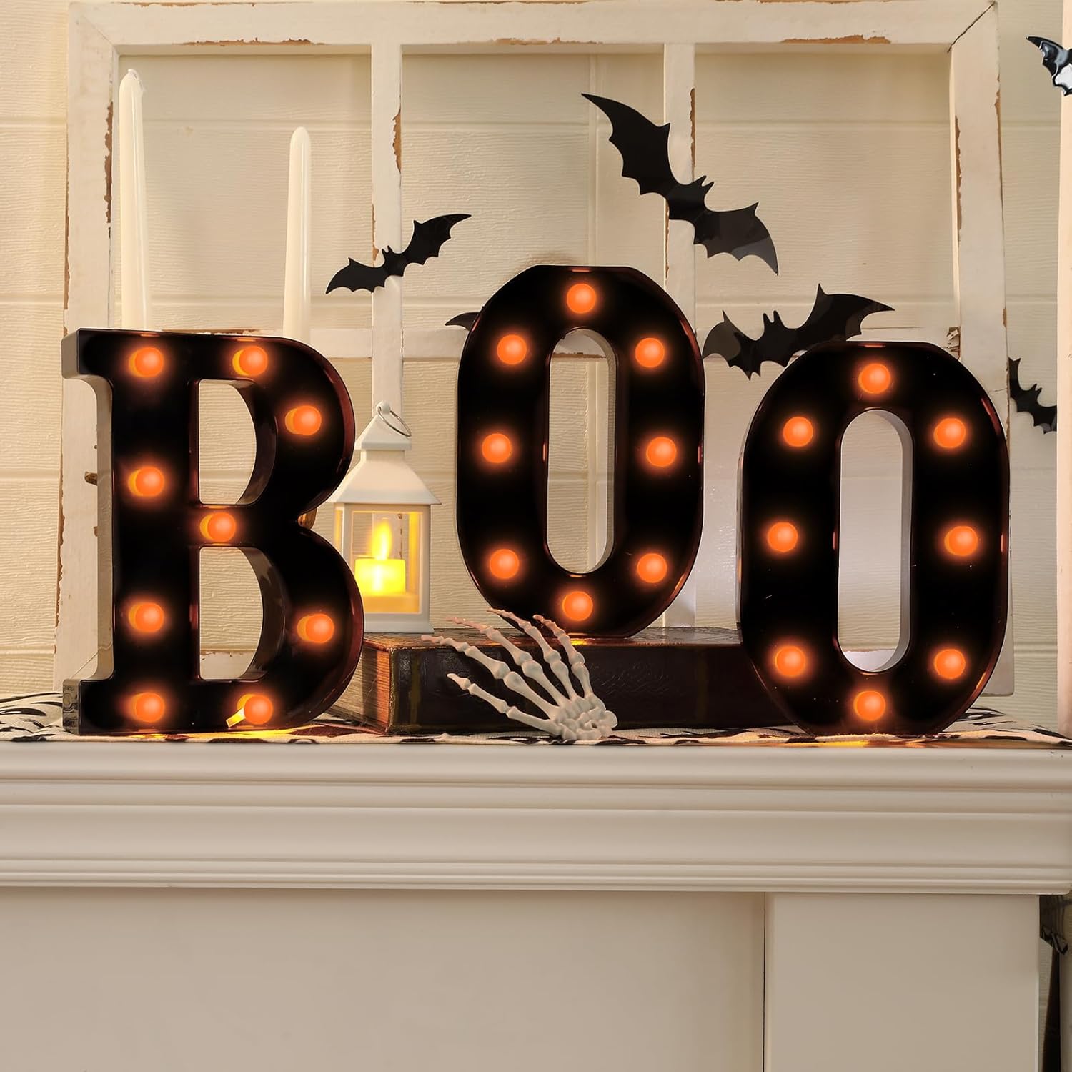 Light Up Letters Marquee - ديكورات الهالوين - 3 علامات LED