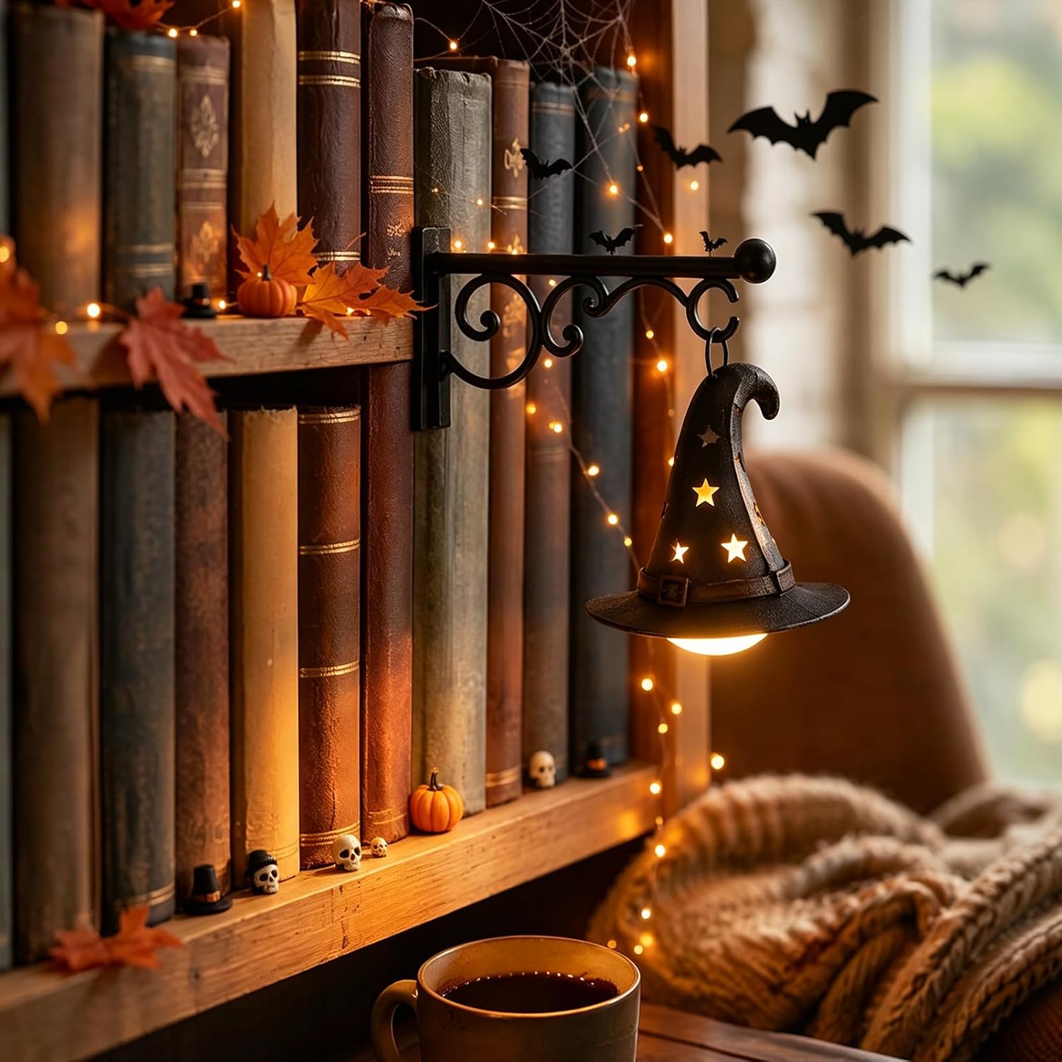 Lighting Decoration For Home - مصباح رف الكتب، فانوس المكتبة، إضاءة