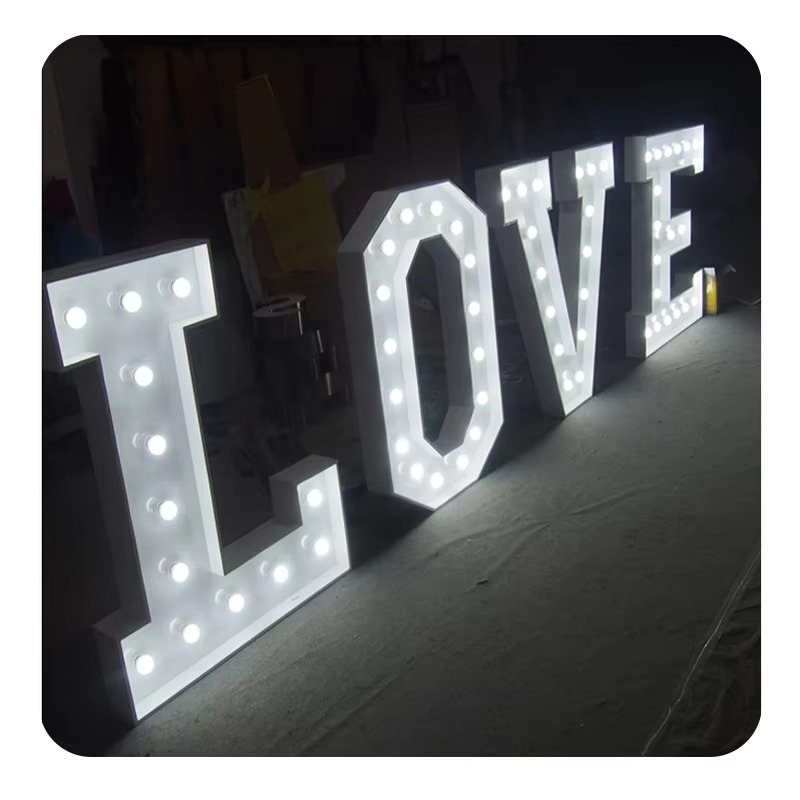 Light Up Letters Marquee - ديكور الزواج لي أضواء سرادق رسالة