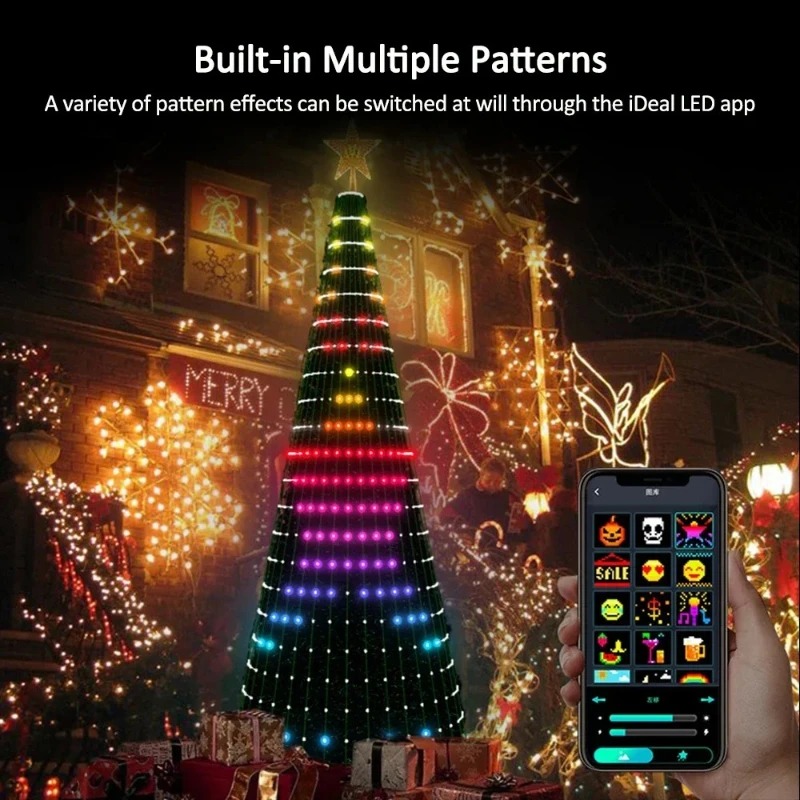 Lighting Decoration For Home - أضواء شجرة عيد الميلاد على شكل
