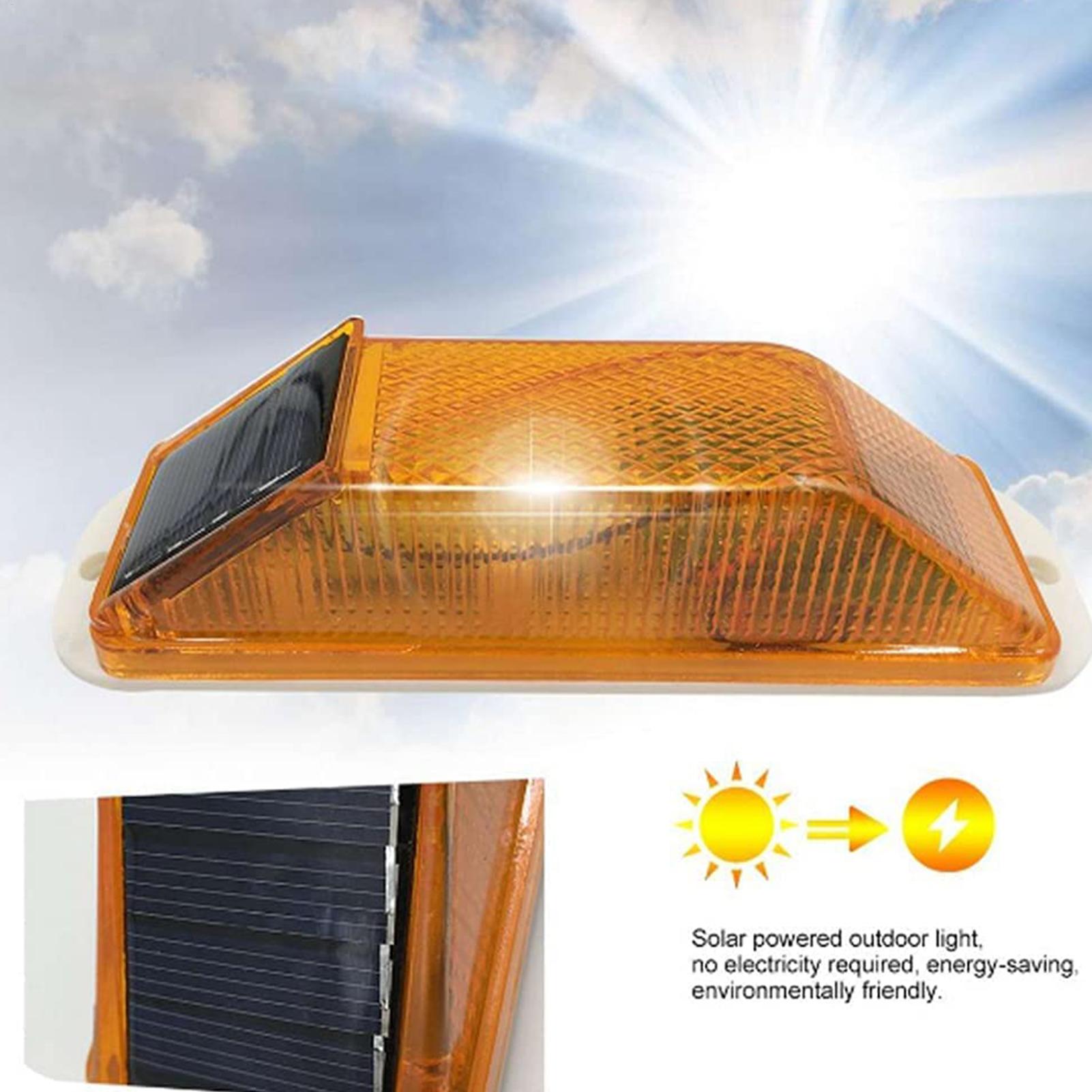 Touch Dimmer Lamp - مصباح تحذير LED يعمل بالطاقة الشمسية،