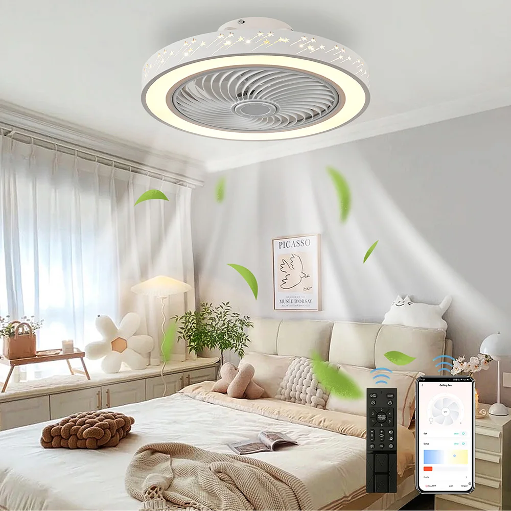 Decor Lighting Ceiling Fans - مروحة سقف بجهاز تحكم عن بعد