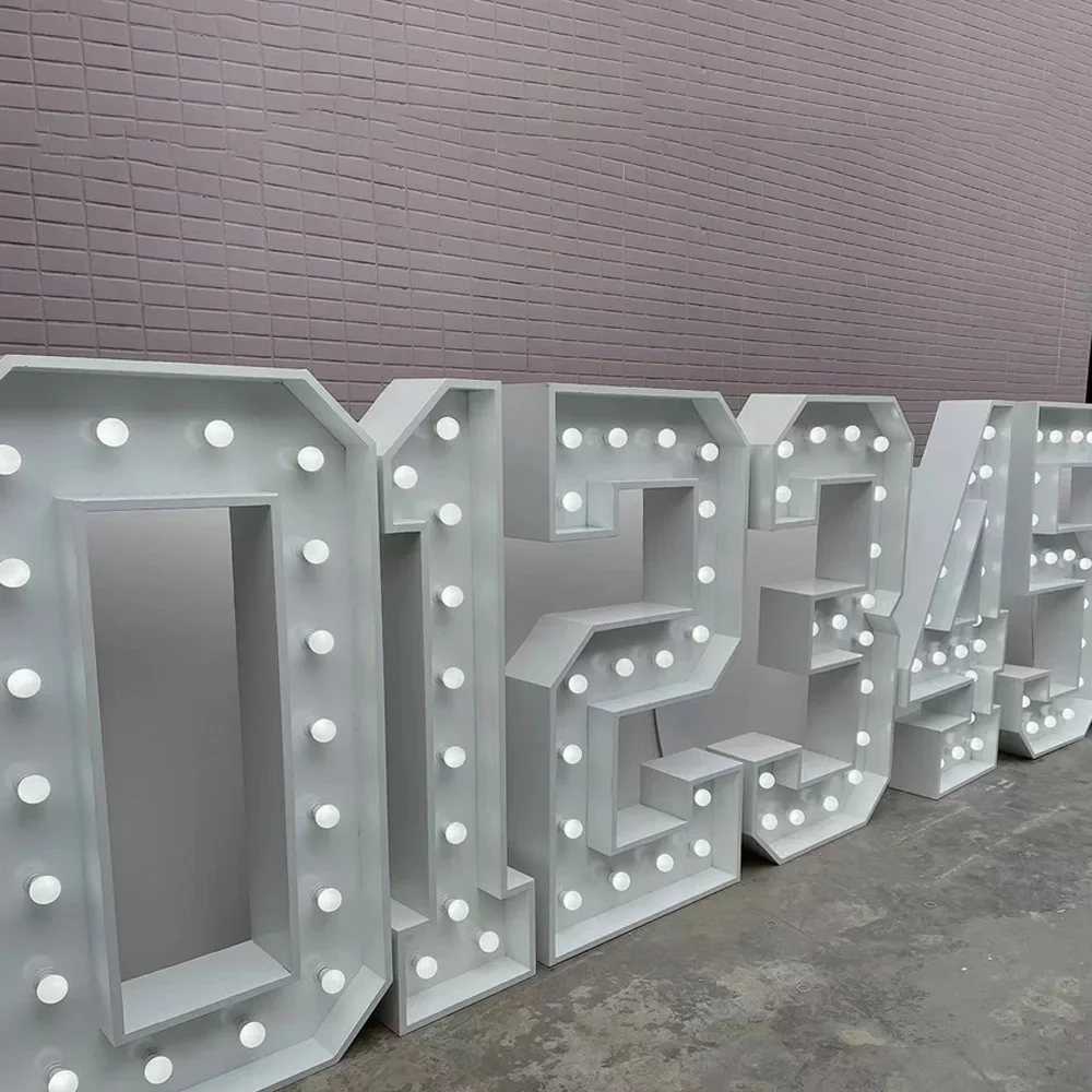 Light Up Letters Marquee - مصنع حجم مخصص شعار 4ft كبير
