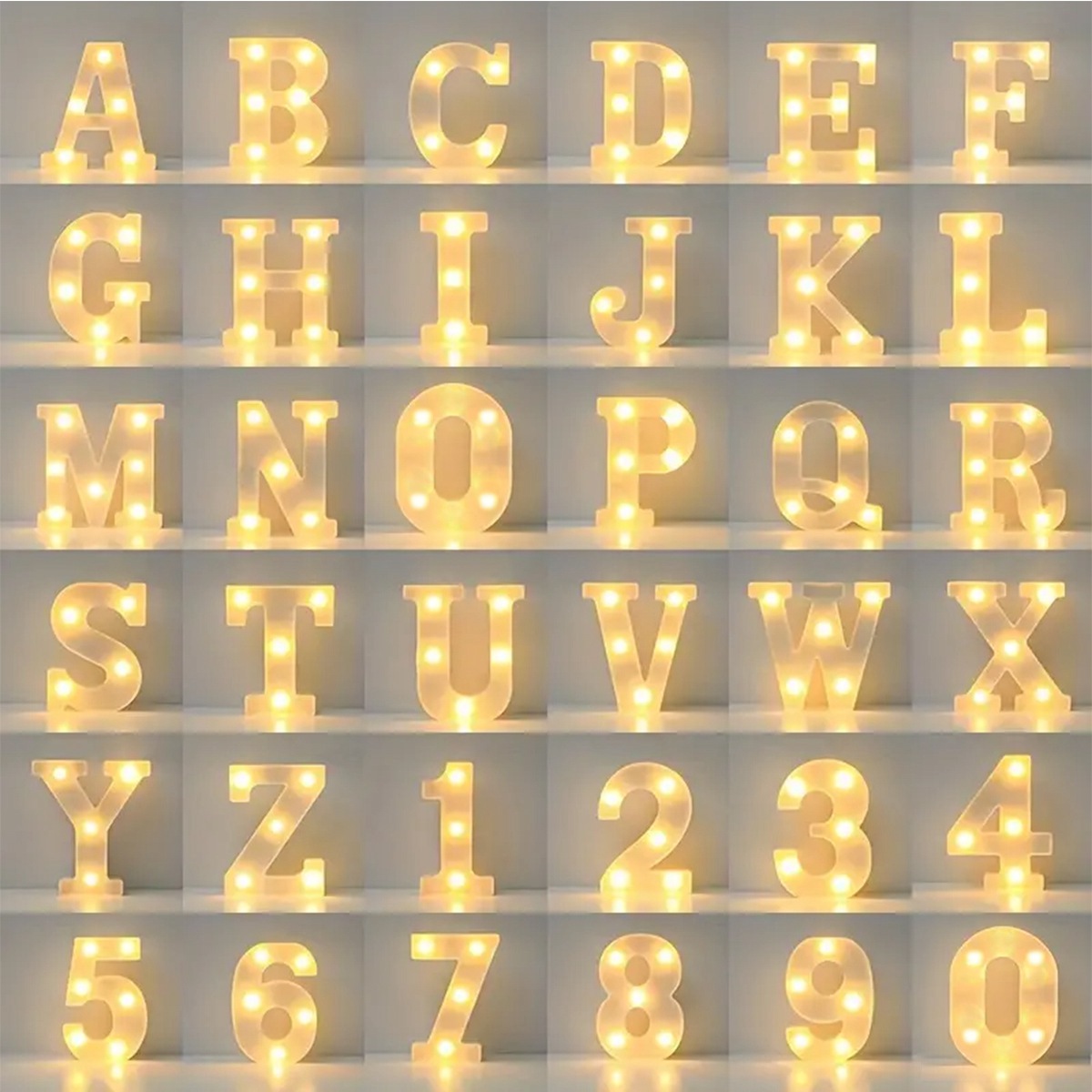Light Up Letters Marquee - 1 قطعة لافتة مضيئة LED على