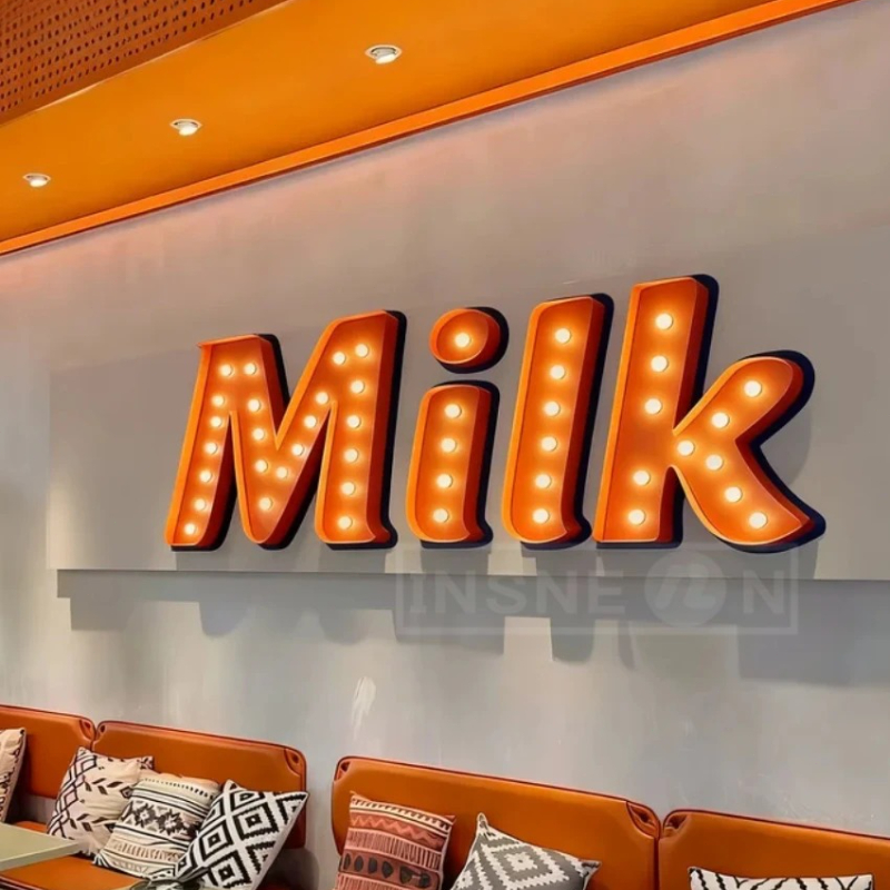 علامة سرادق بأحرف معدنية مخصصة - مراجعة Light Up Letters Marquee وسعره
