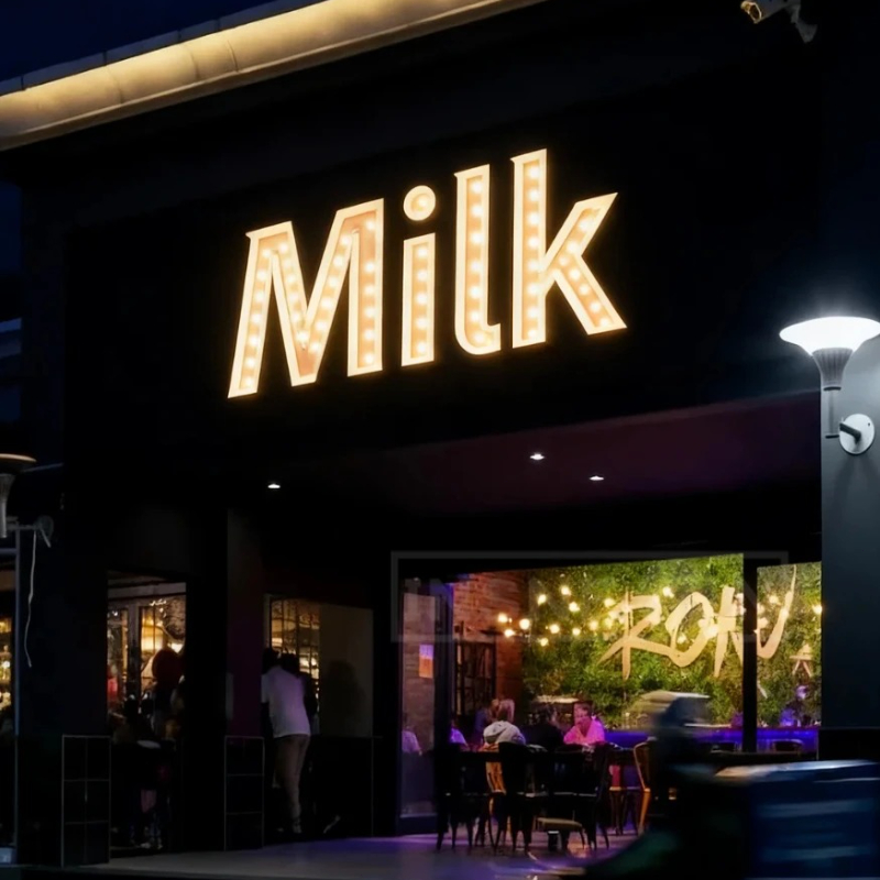 علامة سرادق بأحرف معدنية مخصصة - مراجعة Light Up Letters Marquee وسعره
