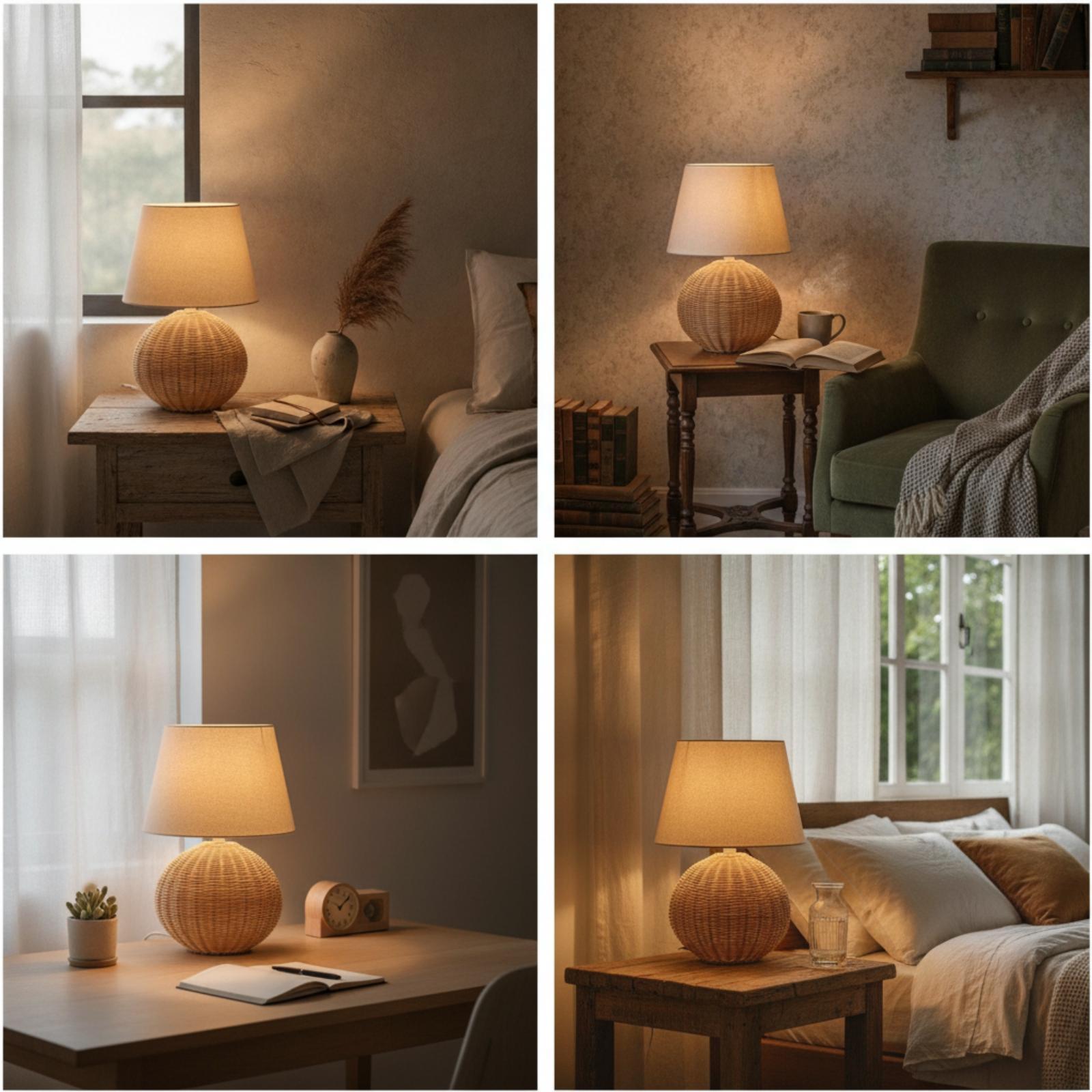 مصباح طاولة جانبي بقاعدة من ال - مراجعة Decor Lighting & Decor Fires Photos وسعره