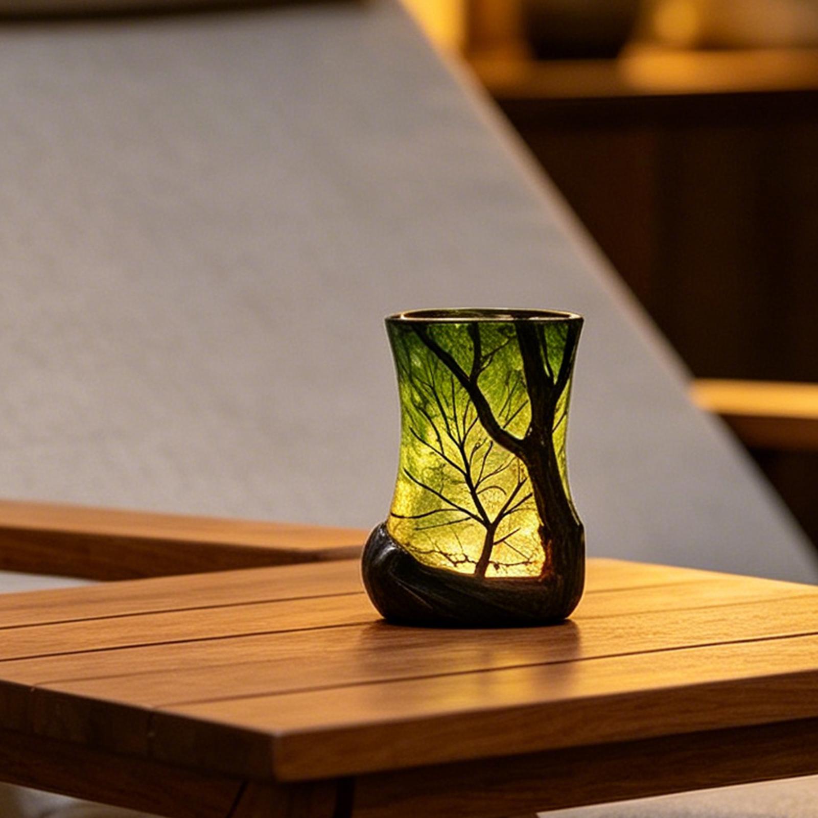 مصباح طاولة جانبي على شكل غابة - مراجعة Lighting Decoration For Home وسعره