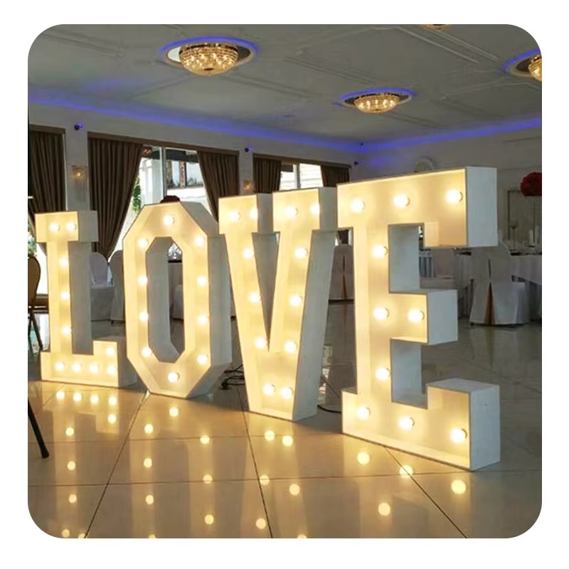ديكور الزواج لي أضواء سرادق رس - مراجعة Light Up Letters Marquee وسعره