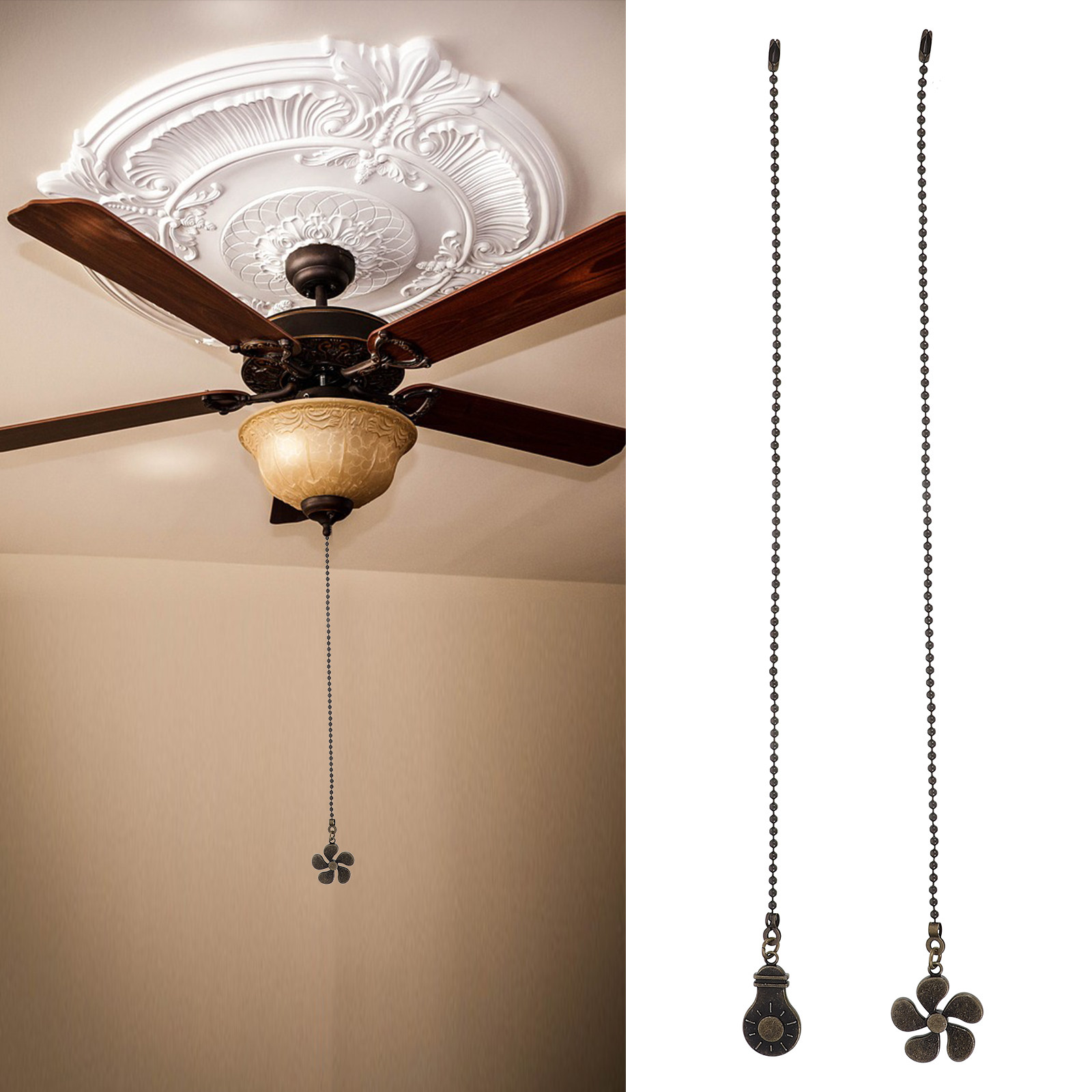 قطعتان من معلقات مروحة السقف ب - مراجعة Decor Lighting Ceiling Fans وسعره