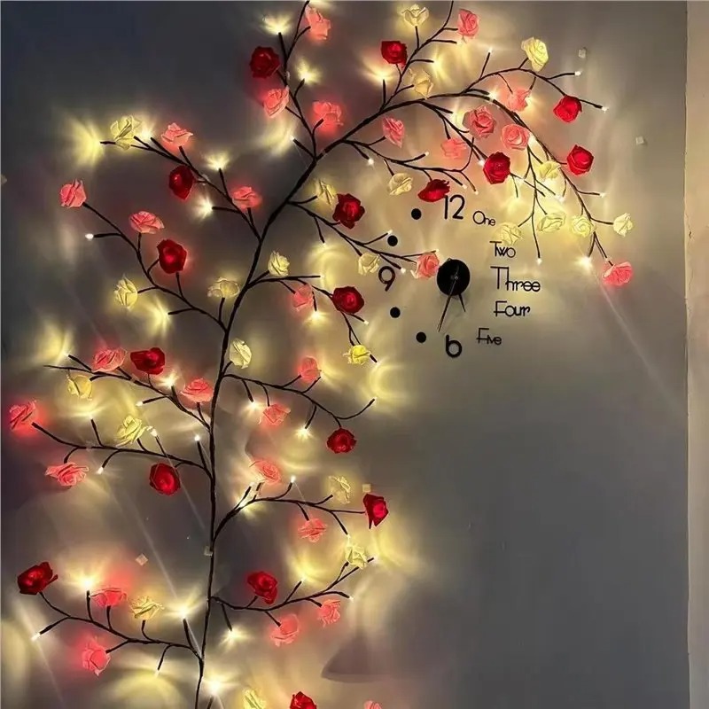 قلادة وردة على شكل ورقة القيقب - مراجعة Lighting Decoration For Home وسعره