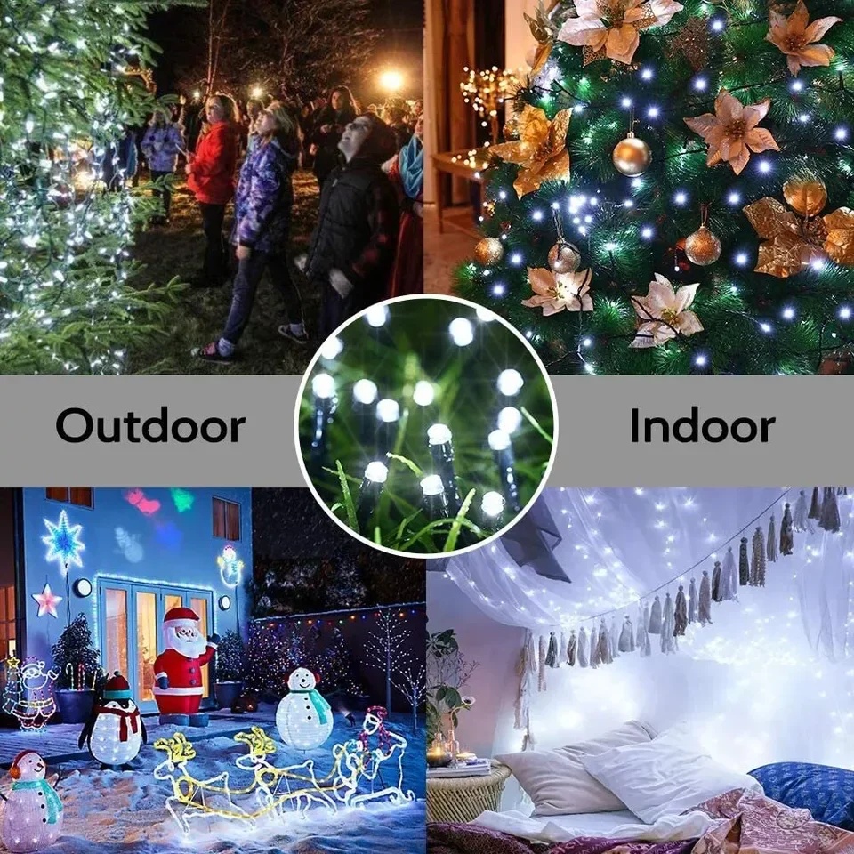 أضواء خارجية تعمل بالطاقة الشم - مراجعة Outdoor Lighting Wedding Decor وسعره