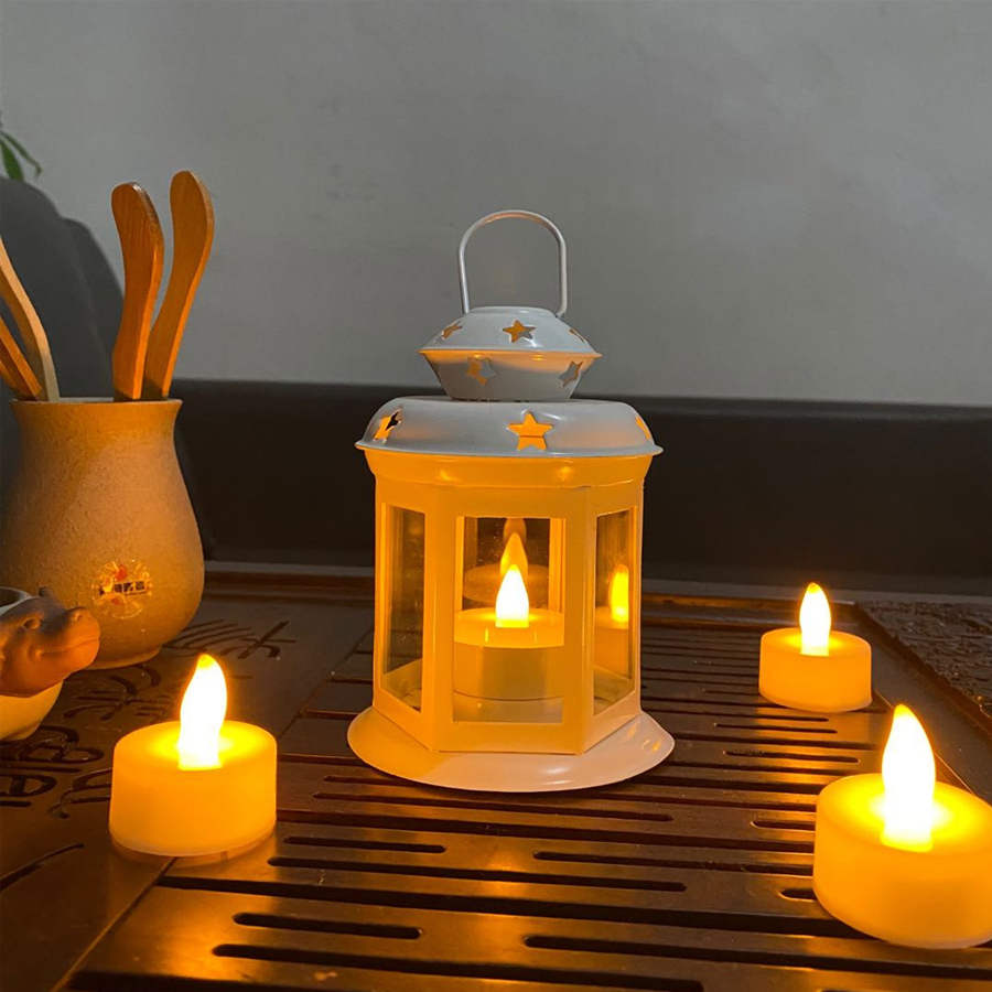 مصباح شمعة معلق، فوانيس زجاجية - مراجعة Outdoor Lighting Wedding Decor وسعره