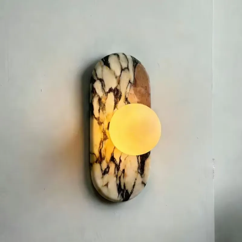 مصباح جداري من الرخام الطبيعي  - مراجعة Lighting Decoration For Home وسعره