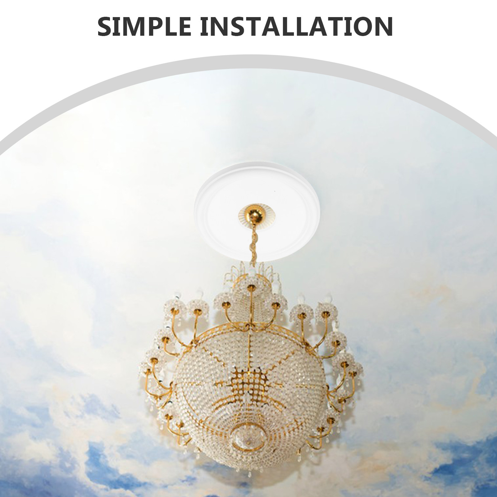 غطاء ميدالية سقف دائري أبيض مز - مراجعة Decor Lighting Ceiling Fans وسعره