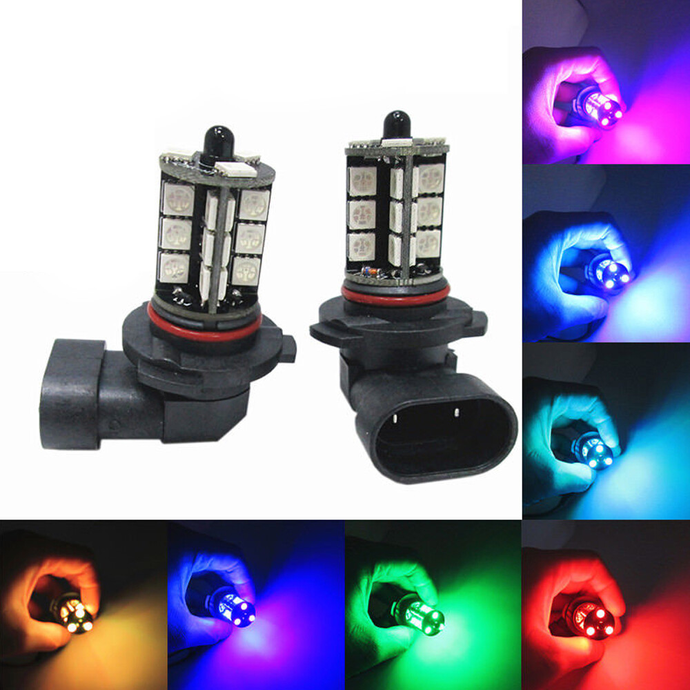 2x RGB H11 H9 H8 5050 27SMD سي - مراجعة Touch Dimmer Lamp وسعره
