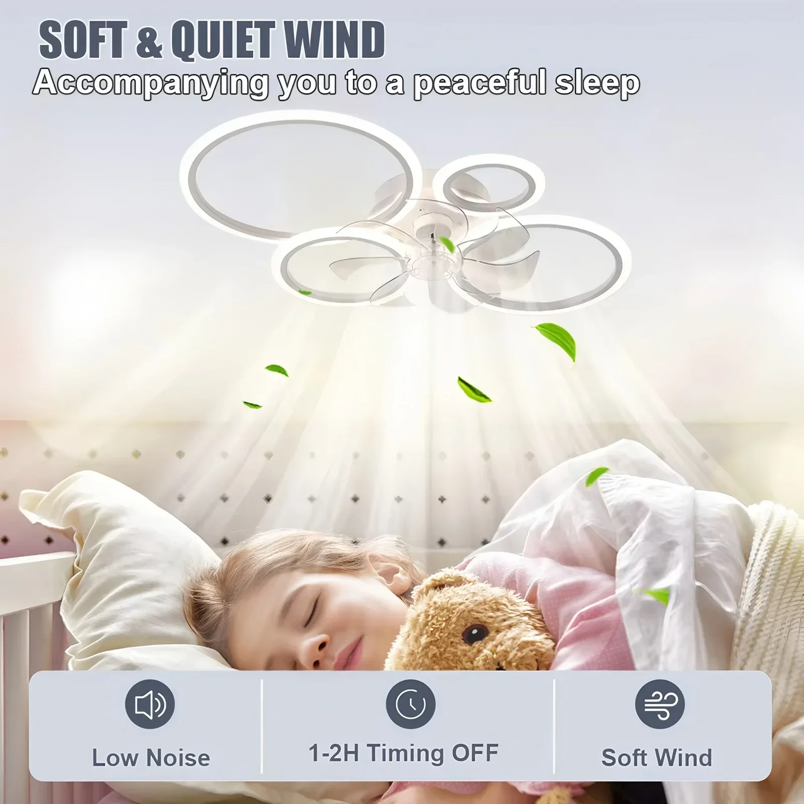 مروحة سقف دائرية مع إضاءة LED، - مراجعة Decor Lighting Ceiling Fans وسعره