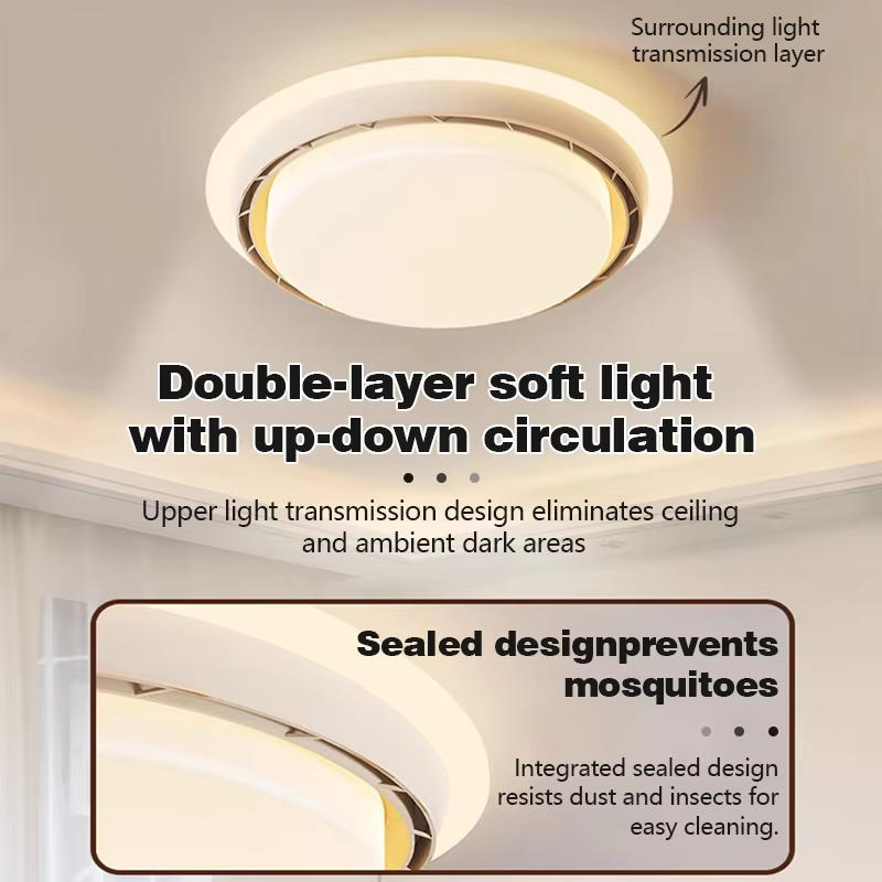 مروحة بدون شفرات مع إضاءة LED  - مراجعة Decor Lighting Ceiling Fans وسعره
