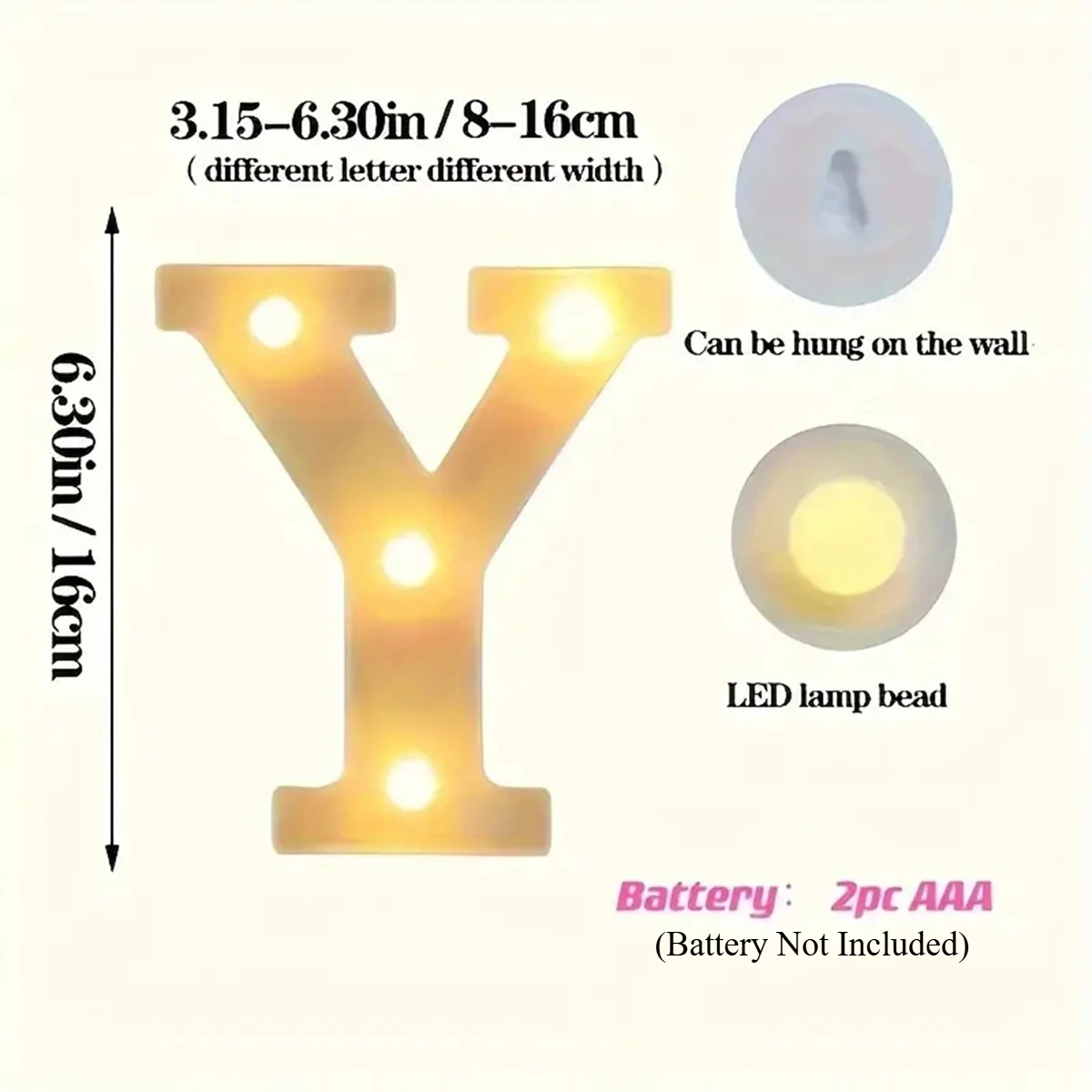 1 قطعة لافتة مضيئة LED على شكل - مراجعة Light Up Letters Marquee وسعره