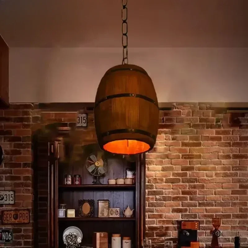 مصباح ريفي عتيق، ثريا خشبية مع - مراجعة Lighting Decoration For Home وسعره