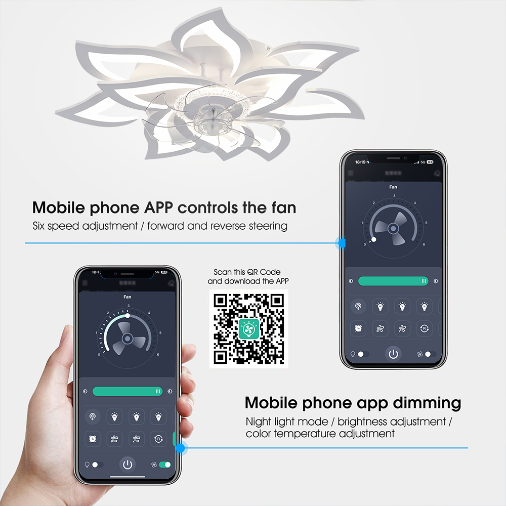 مروحة سقف نورديكية مدمجة مع إض - مراجعة Touch Dimmer Lamp وسعره