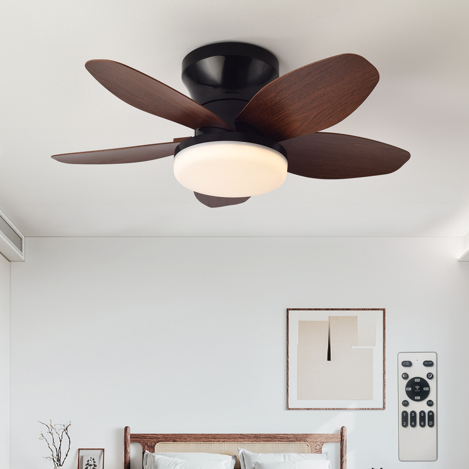 مروحة سقف LED بتصميم عتيق مع إ - مراجعة Decor Lighting Ceiling Fans وسعره
