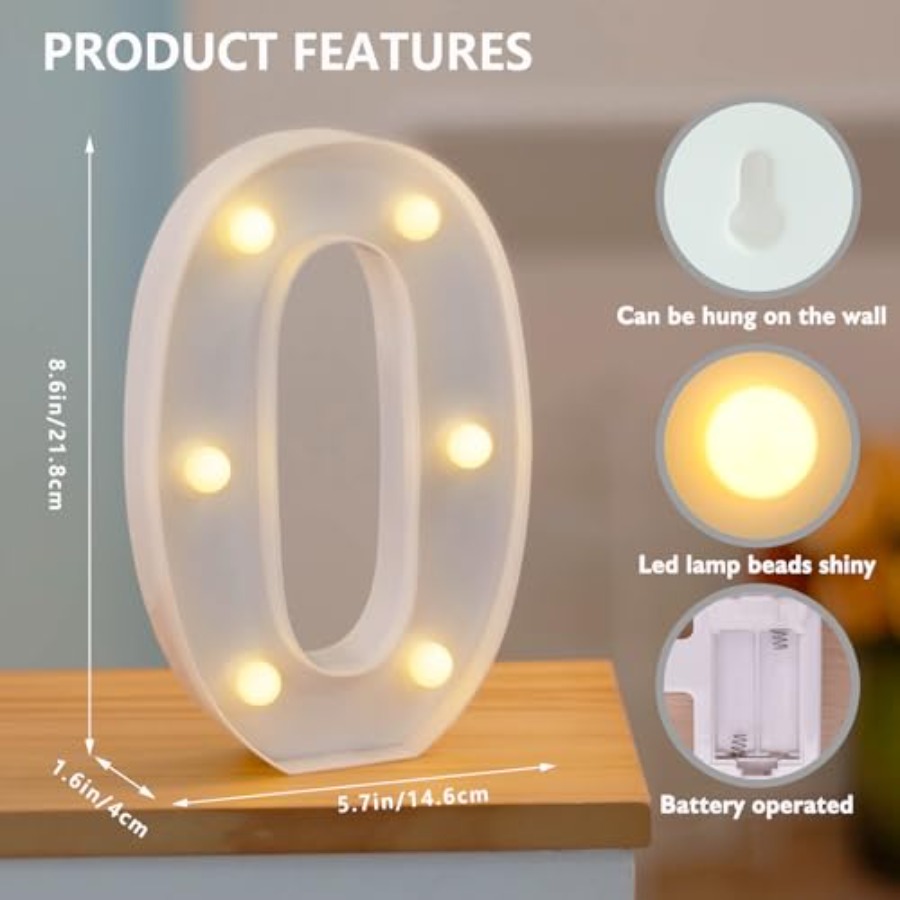 أرقام LED مضيئة، حروف مضيئة من - مراجعة Light Up Letters Marquee وسعره