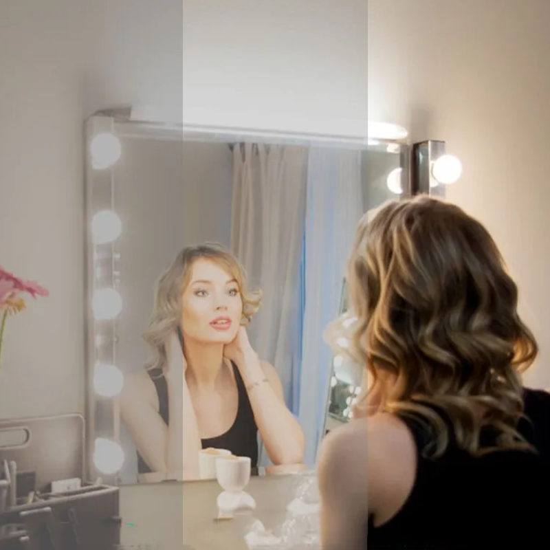 مرآة مكياج LED مع إضاءة، 3 ألو - مراجعة Touch Dimmer Lamp وسعره