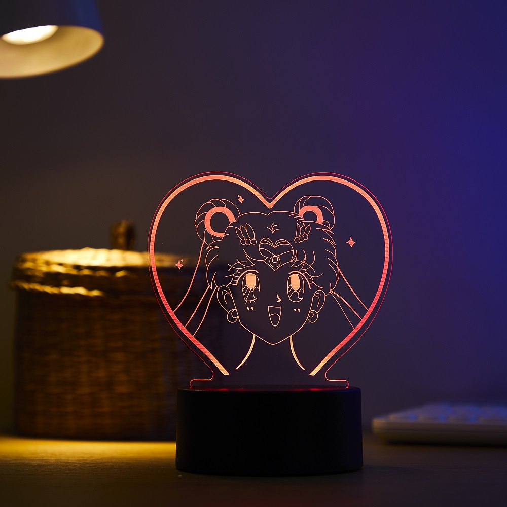 مصباح ليلي ثلاثي الأبعاد LED ل - مراجعة Touch Dimmer Lamp وسعره