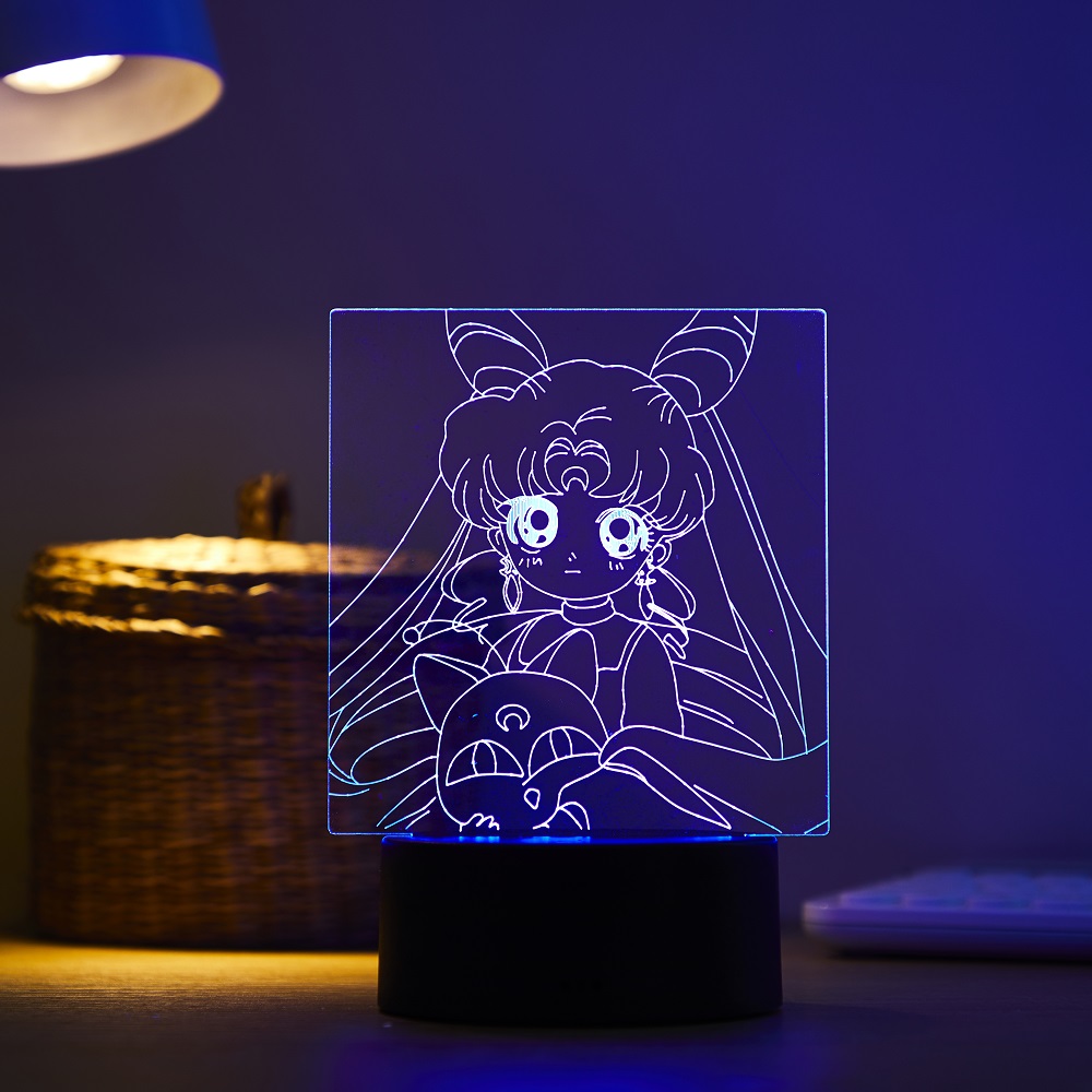 مصباح ليلي ثلاثي الأبعاد LED ل - مراجعة Touch Dimmer Lamp وسعره